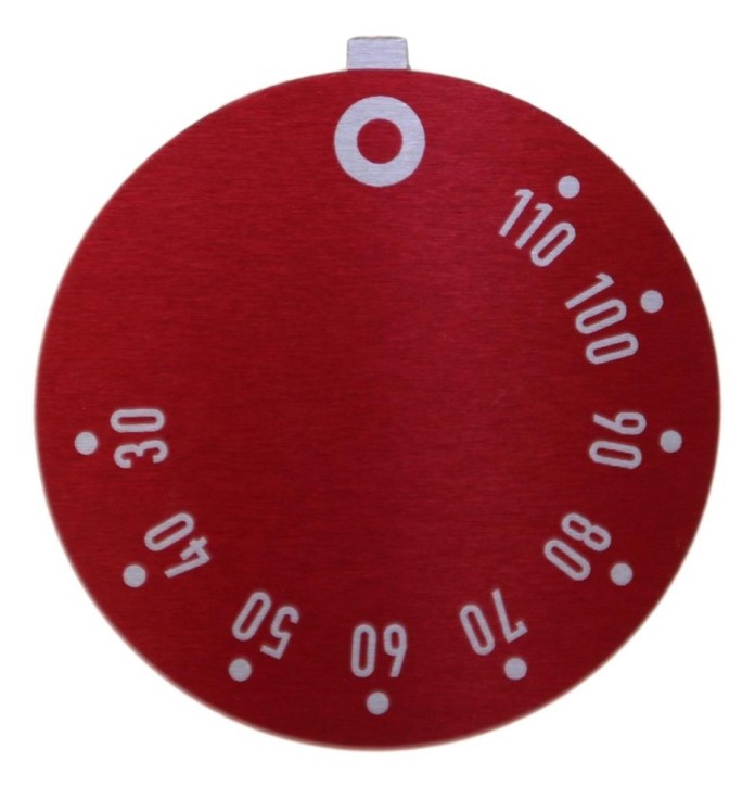 Knebelsymbol Thermostat 30-110° Ø 45mm rot
