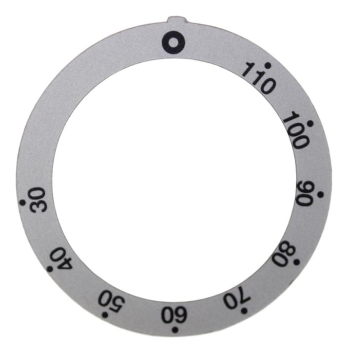 Symbol für Knebel 30-110° Ø 59 mm silber/schwarz