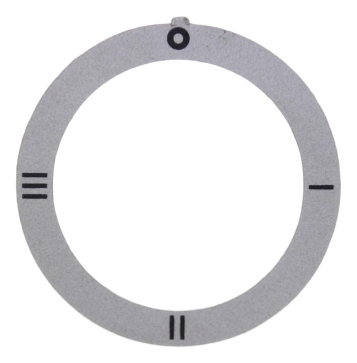 Symbol für Knebel Schalter 4-Takt Ø 59 mm silber/schwarz