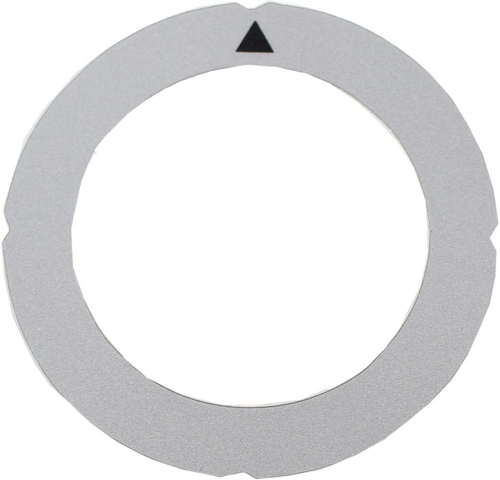 Symbol für Knebel Schalter Ø 63 mm silber/schwarz