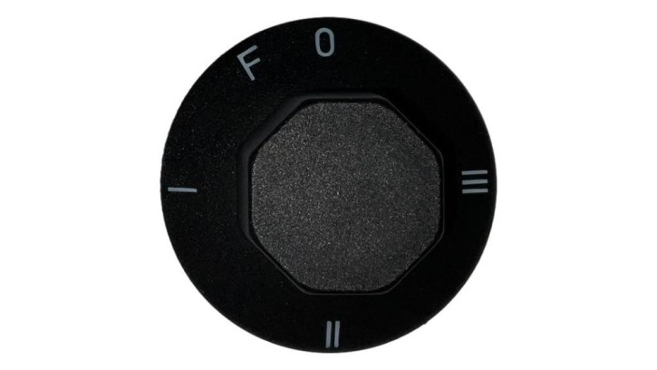 Knob black 0-III with frost protection level
