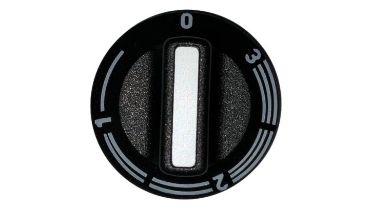 Knob black 1-3 with tail and zero marking