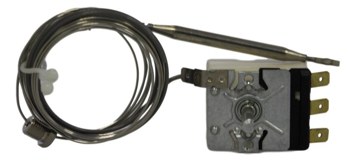Thermostat with changeover contact 97-185°C 1-pole