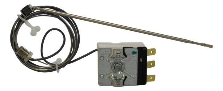 Thermostat with changeover contact 50-250°C 1-pole