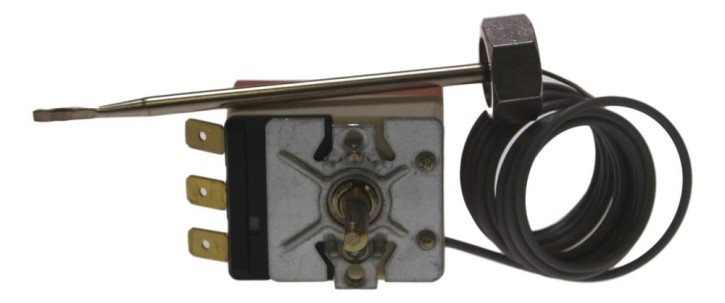 Thermostat with changeover contact 60-300°C 1-pole
