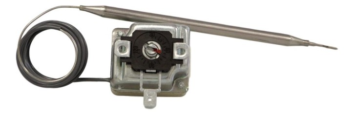 Thermostat with changeover contact 28-122°C 1-pole
