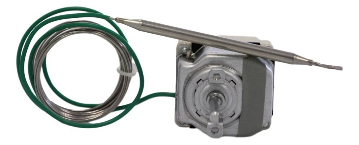 Thermostat with changeover contact 16-60°C/16-85°C 2-pin.