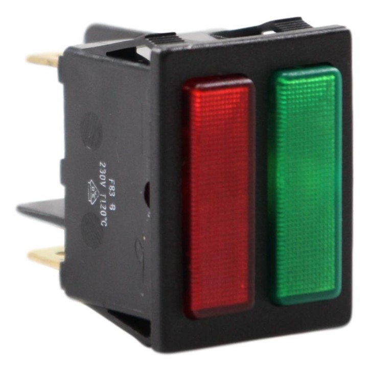 Doppel-Signalleuchte 30x22 230 Volt rot grün