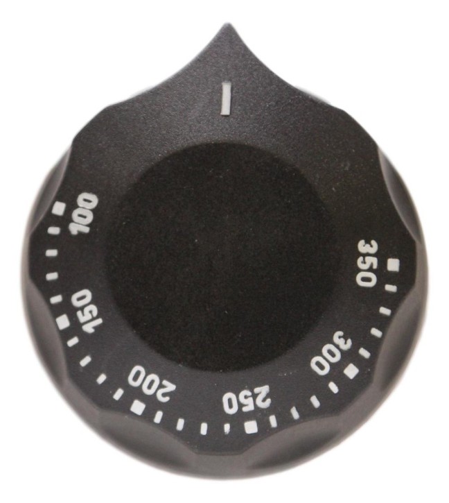 Knebel 100-350°C schwarz Ø 58 mm