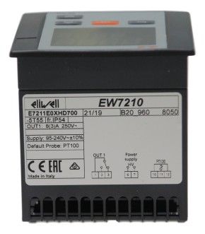 EW7210, PT100, 230Vac, Einbau, 72x72mm