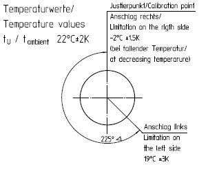 Thermostat -2°C to 19°C 1-pole