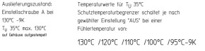 Selector limiter 130C°C / 120°C / 110°C / 100°C / 95°C 1-pol