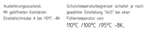 Selector limiter 110°C / 100°C / 95°C 1-pole