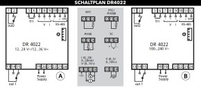 DR4022 V2.0 NTC(PTC/Pt1000) 100-240Vac RS485